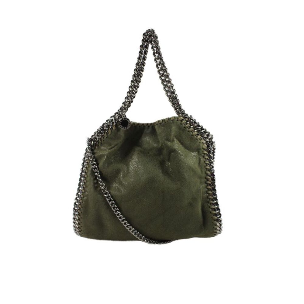 Stella McCartney Women's Falabella Mini Chain Strap Tote Handbag Green